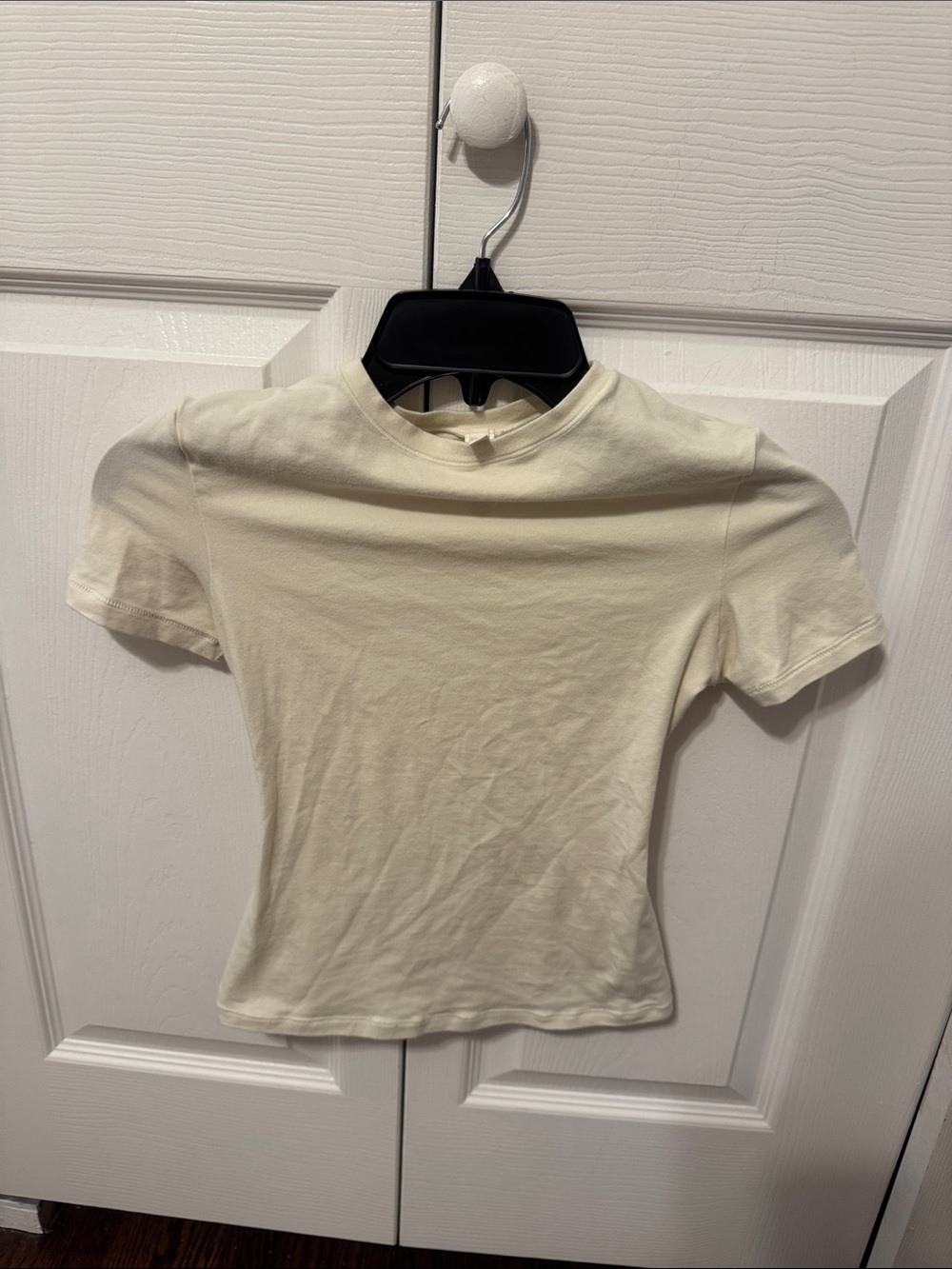 SKIMS Short Sleeve Crewneck Tee - Cream